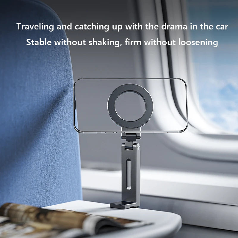 Universal Magnetic Phone Holder Travel Essentials Flexible Rotation Hands-Free Airplane Phone Mount for phone Quake