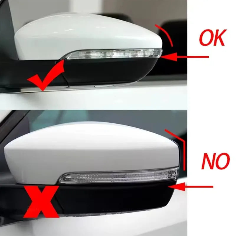 For Volkswagen VW JETTA MK6 Passat B7 Scirocco Beetle CC Car Sticker Rearview Side Mirror Cover Wing Cap Exterior Door Case Trim Quake