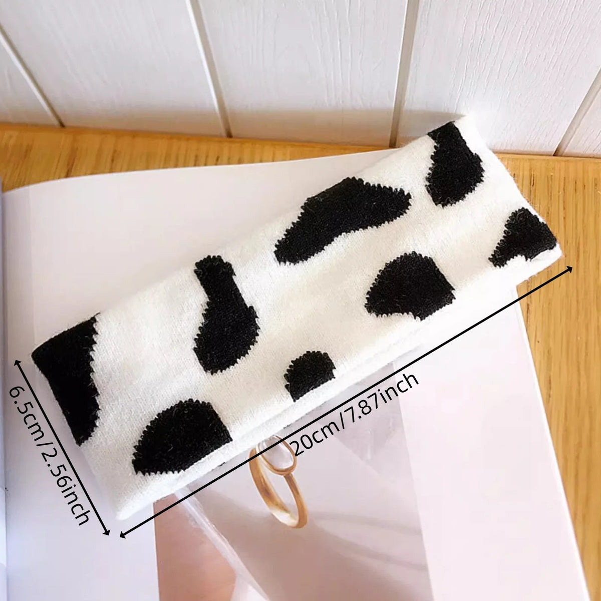 Street Style Personalized Star and Moon Headband Knitted Breathable Butterfly Embroidery Head Scarf for Running Yoga and Sports Quake cow
