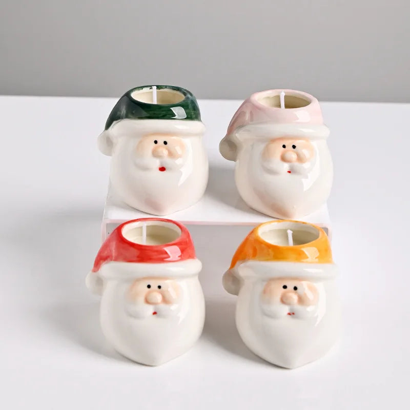 Household Creative American Style Personalized Santa Claus Candle Cup Empty Cup Ceramic Cup Gift Quake