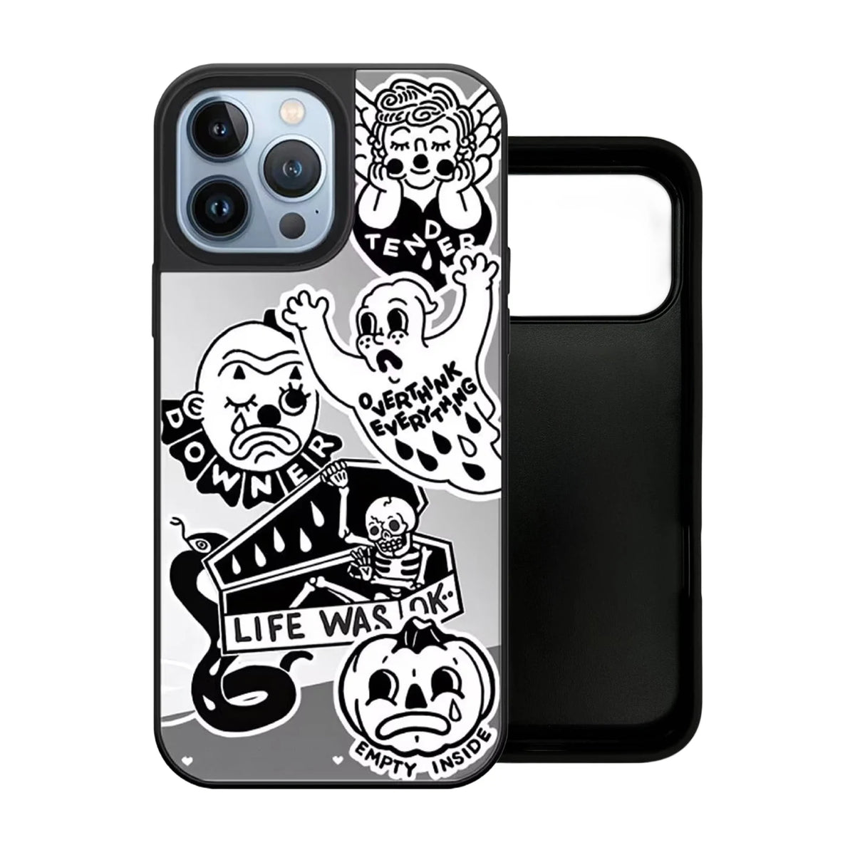 Vacation Summer Pattern Mirror Surface Magnetic Phone Case Cover for IPhone 13 14 15 16 17 18 Pro Max Case Quake