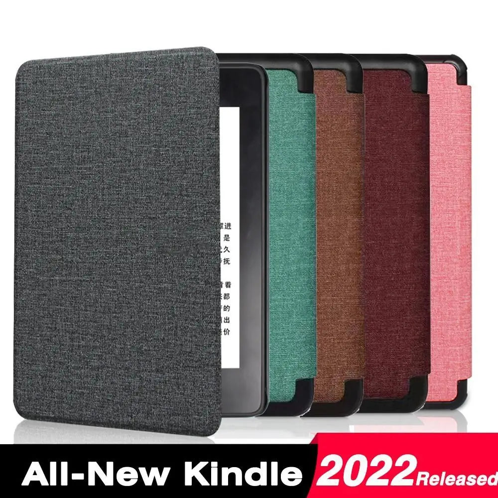 Funda Protective Shell E-Reader Sleeve Smart Cover 6 Inch PU Leather Folio Case For Kindle 11th Generation (2022 Release) Quake