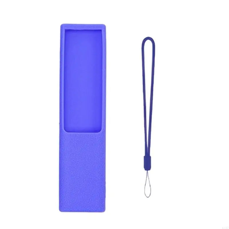 Remote Cover Silicone Sleeve with Pebbled Grip Texture, Lanyard and Button Window for BN591388K Household Use K1KF Quake blue CN