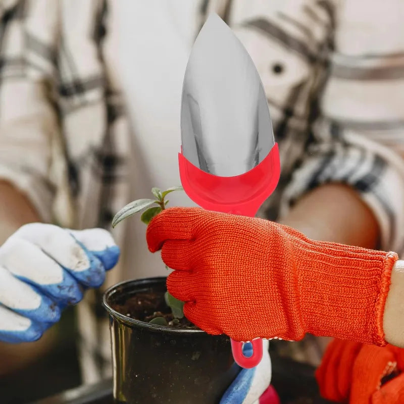 Multipurpose Stainless Steel Shovel Garden Hand Trowel Suitable for Yard Potting Soil Loosening Planting and Home Ice Scooping Quake