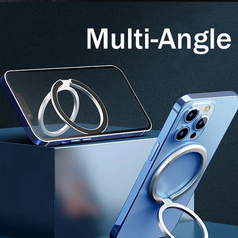 2025New Magnetic Phone Ring Holder for MagSafe Accessories Adjustable Finger Ring Support Bracket For Magnet Case for IPhone Quake