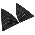 For Chevy Camaro 2009-2015 Car Rear Louver Window Side Shutter Cover Trim Sticker Vent Scoop ABS Carbon Fiber Black Accessories Quake Gloss Black