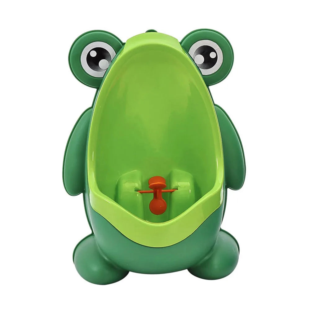 Children Baby Boy Wall-Mounted Hook Frog Potty Toilet Training Frog Stand Vertical Urinal Penico Pee Infant Toddler Bathroom Quake