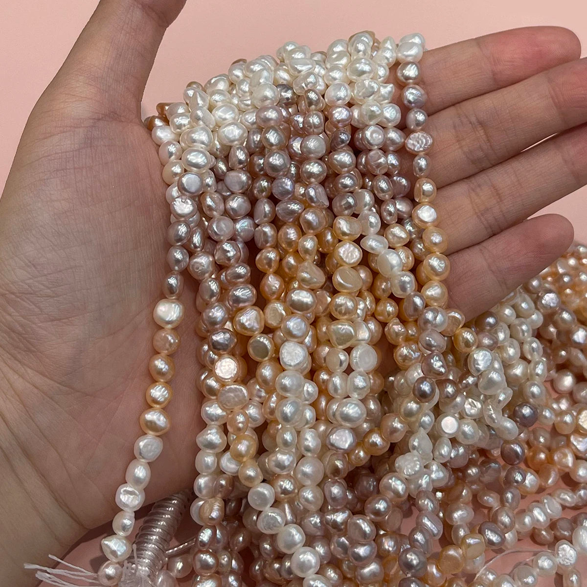 Natural Freshwater Pearl 6-7mm Nugget Pearl For Jewelry Making DIY Necklace Bracelet Chains Earrings Accessory Quake
