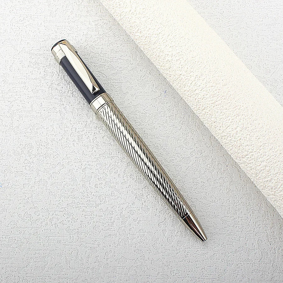 High Quality Multiple Colour Metal Ballpoint Pens Administrative Office Stationery Luxurs Blue Ink Quake Dark Blue