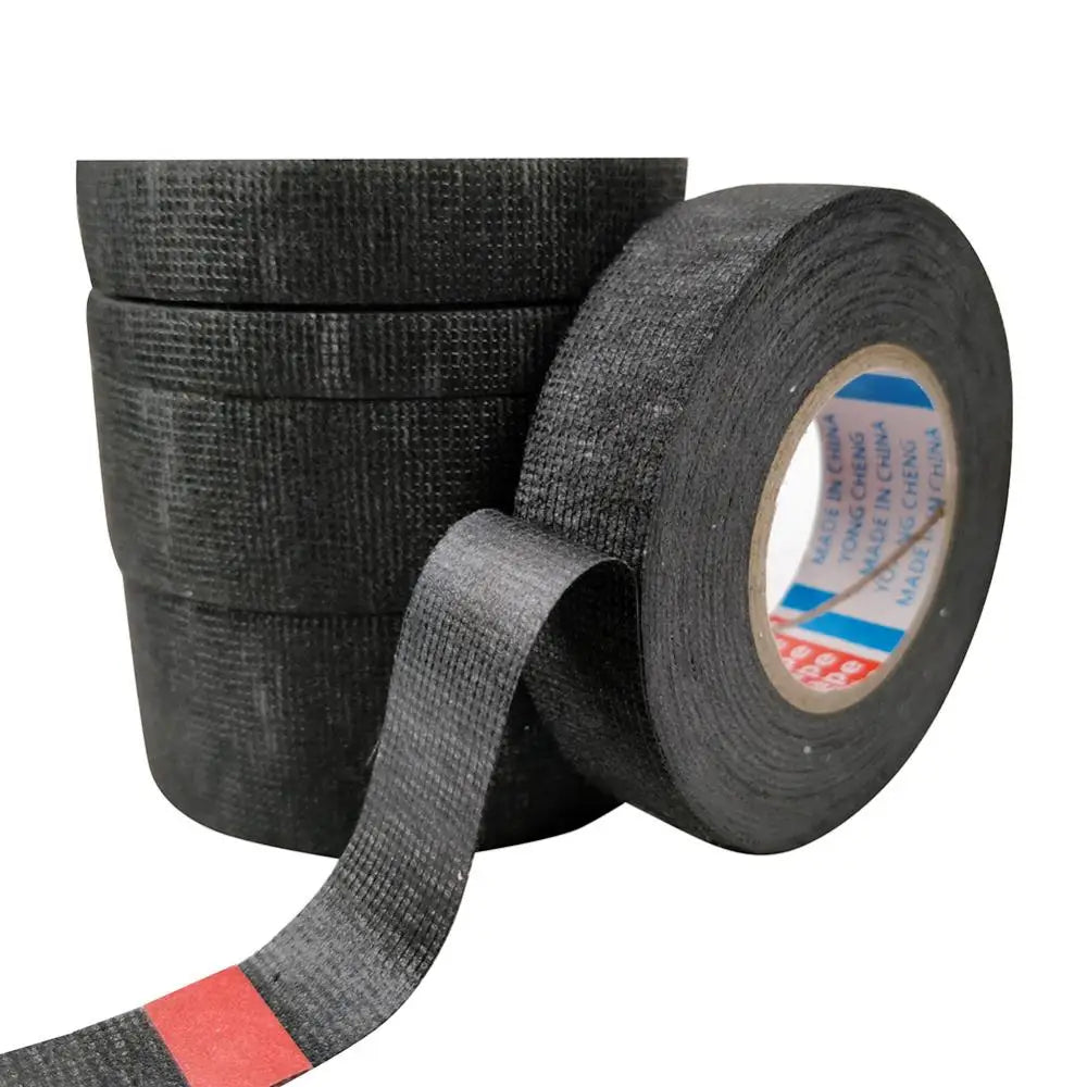25m Tape Cable Harness High Temperature Resistance Adhesive Cloth Insulation Tape Filler Adhesive Sealant Quake