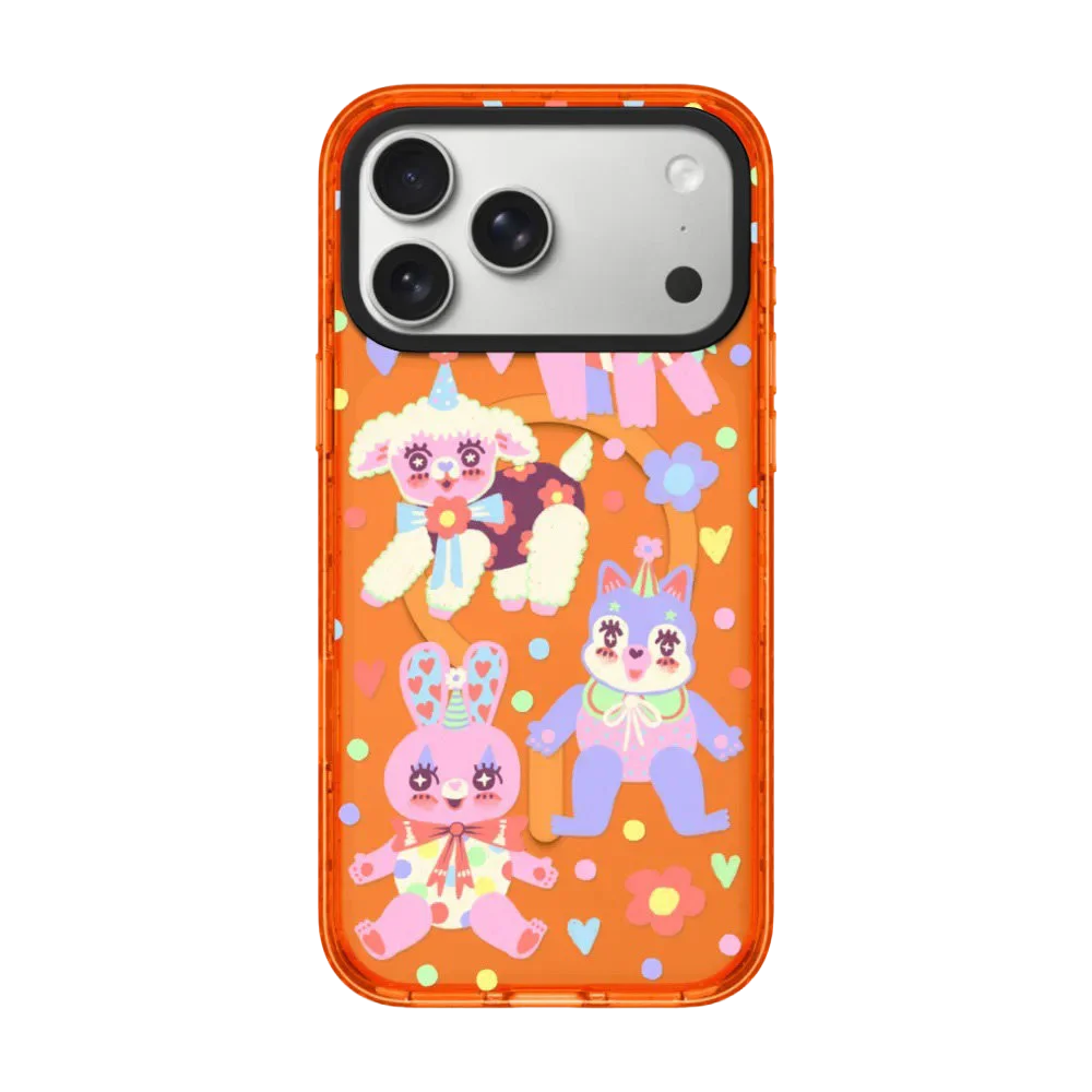 609084 Orange Border Magnetic Phone Case Cover for IPhone 13 14 15 16 17 18 Pro Max Case Quake orange (no magsafe) 3 iPhone17 Pro