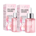 SADOER Sakura Facial Serum Hydrating Whitening Minimizing Firming Face Essence Facial Skin Care Products Quake 2PCS