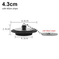 1Pcs Durable Rubber Tub Stopper Universal Silicone Bath Tub Drain With Hanging Ring With Chain Bathtub Plug Bathtub Accessories Quake 4.3cm