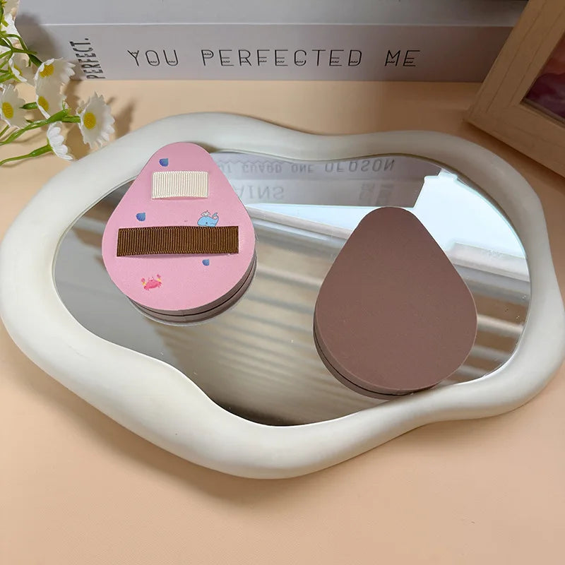 Puff Base Makeup Tool Concealer Marshmallow Puff Foundation Special Blush Setting Portable Dry and Wet Use Quake Dolphin pink 1Pc