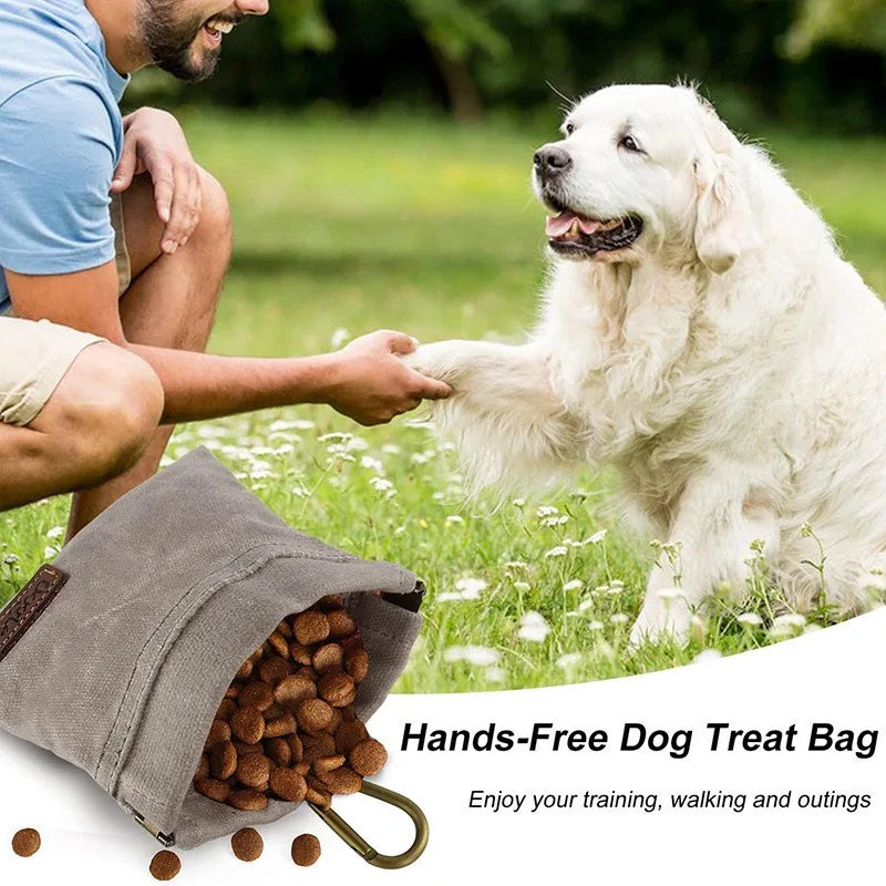 Portable Dog Treat Waist Bag Waterproof Durable Pet Outdoor Training Feeding Pouch Walking Dog Food Storage Pocket Supply Quake
