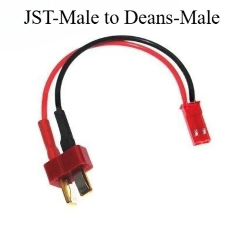 RC Battery Adapter Cable XT60 XT30 T-Plug to JST Male/Female Connector 20AWG Silicone Wire for FPV Drone Airplane Car Parts Quake