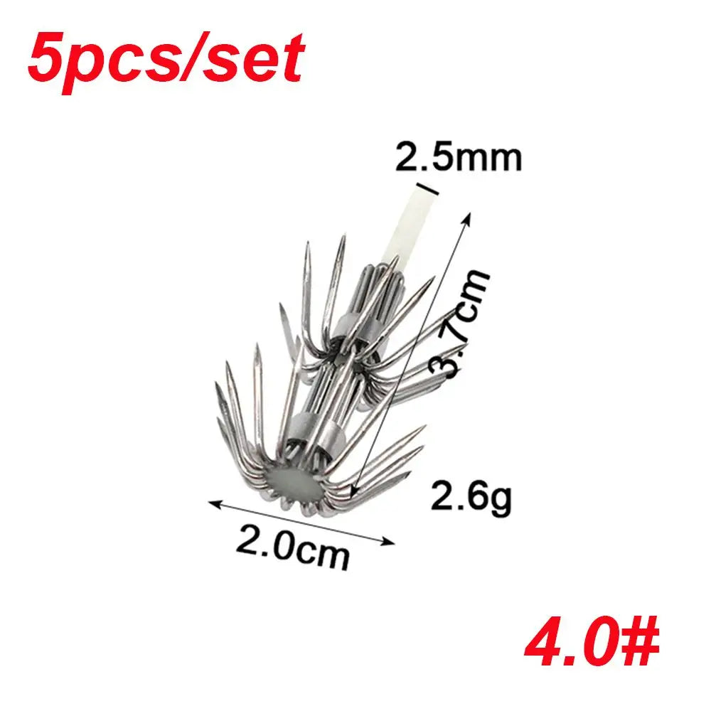 3.0# 3.5# 4.0# Jigs Luminous Wood Shrimp Lures Fishing Tackle Glow in Dark Umbrella hook Octopus Squid Lure Hooks Plastic Baits Quake 4.0
