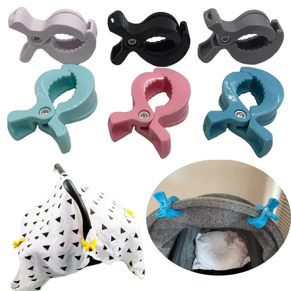 vvocci 2Pcs Baby Strollers New Hook Clip Alligator Clip Pram Peg Portable Stroller Hook Kids Car Seat Baby Stroller Accessories Quake