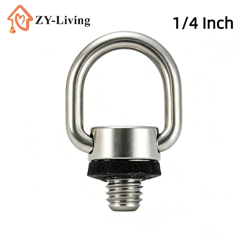 1/4 Inch D Ring Strap Screw Quick Release Plate Adapter Camera Photography Accessory Quake Default Title