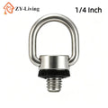 1/4 Inch D Ring Strap Screw Quick Release Plate Adapter Camera Photography Accessory Quake Default Title