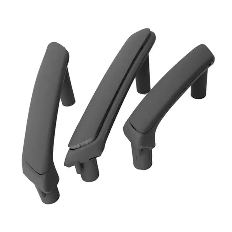 For VW Passat B5 1998-2005 3Pcs Front Right Rear Left Rear Right Car Interior Door Pull Grab Handle Trim Cover Caps Accessories Quake Black