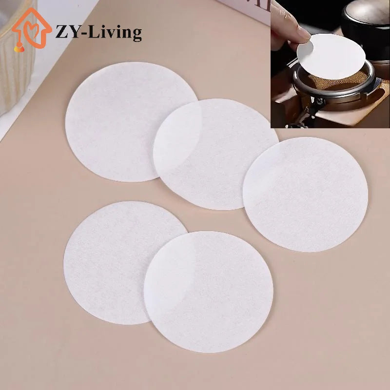 Barista Coffee Paper Filter Unbleached 51mm 53mm 54mm 58mm 100/500Pcs For Home Office Professional Espresso Machine Quake