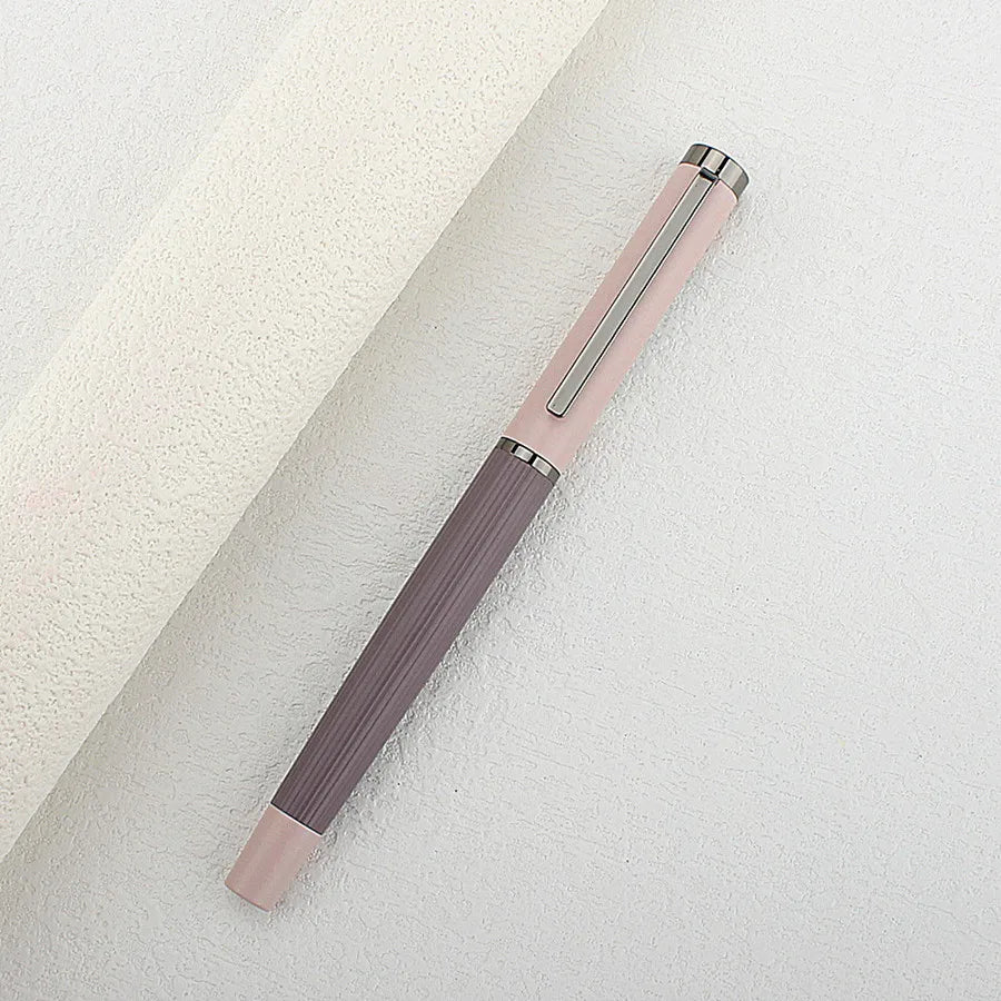 Business 6052 Metal Fountain Pen Matte Barrel Iridium EF 0.38mm Ink Pen Office Business Writing Gift Ink Pen Quake 6052-3 EF 0.38MM
