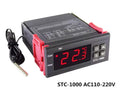 STC-1000 Digital LED Temperature Controller Heating Cooling Centigrade Thermostat 2 Relays Output with NTC Sensor Probe 12v 24v Quake 220V