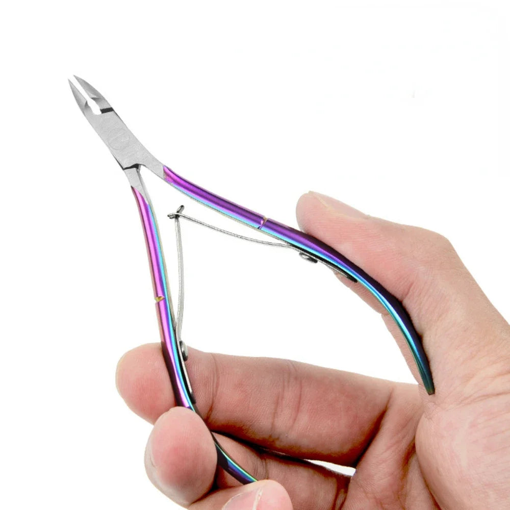 Stainless Steel Nails Art Scissors Cuticle Clippers Nails Cuticle Nippers Dead Skin Remover Pedicure Cutters Manicure Tools New Quake