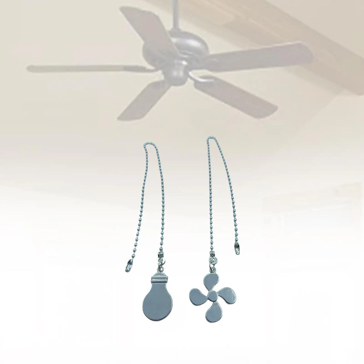 Vintage Style Ceiling Fan Pull Chain with Beaded Ball Fan Extension Chain for Light Fixture Ceiling Fan Accessories Decoration Quake style D
