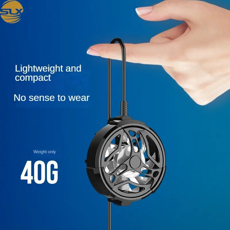 Gamepad Mobile Radiator Big Wind Mobile Fan Mini Portable Cooler for IPhone Samsung Huawei Xiaomi Mobile Phone Universal Quake