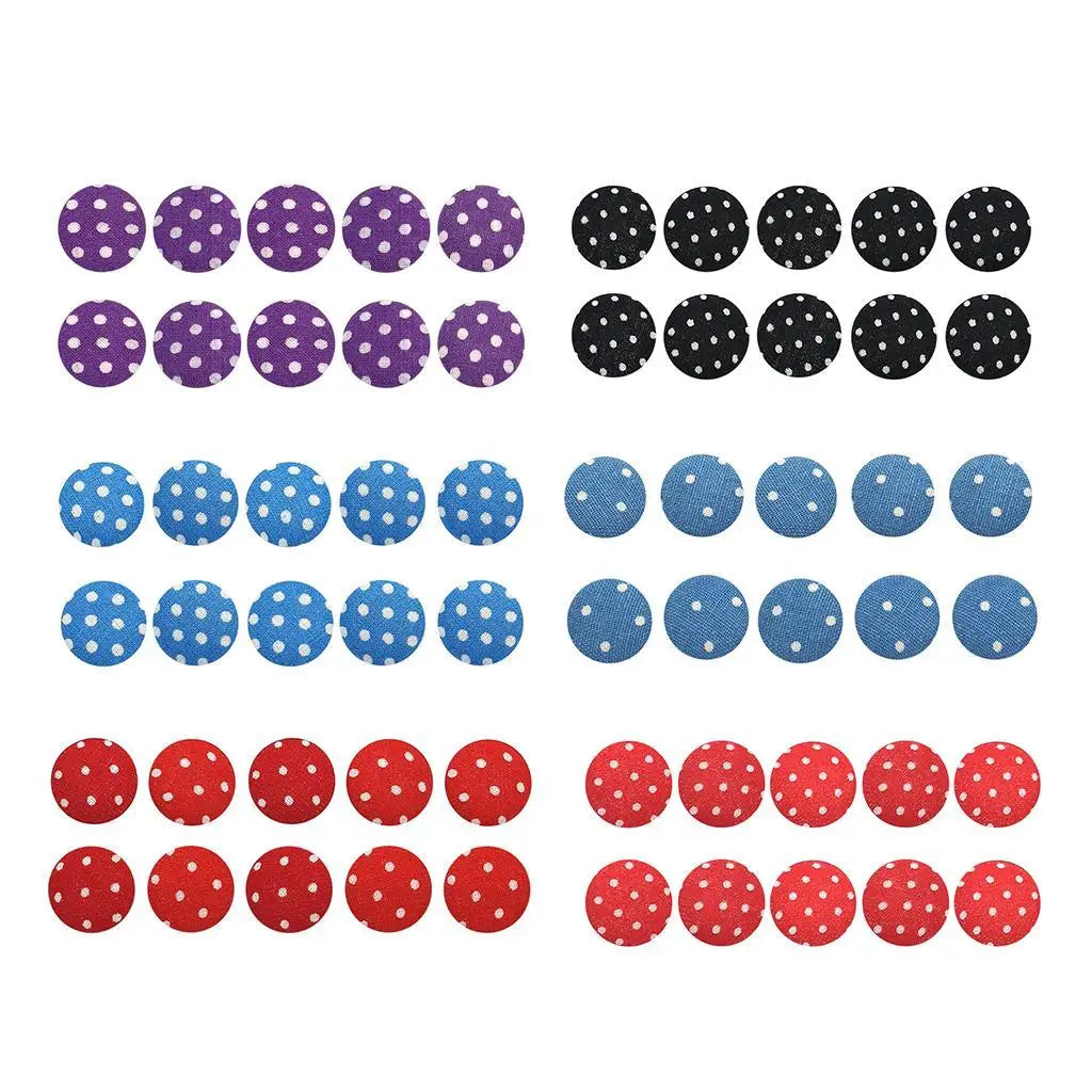 Fabric Covered Mushroom Sewing Buttons Cute Craft Supplies for Kids Crafts Holiday Decor Scrapbooking Knitting Quake