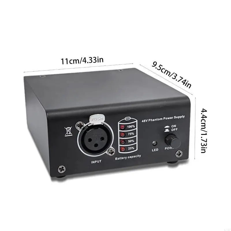 Studio 48V Power Adapter with Charging Cable Shielded USB Line For Recording Mic K1KF Quake