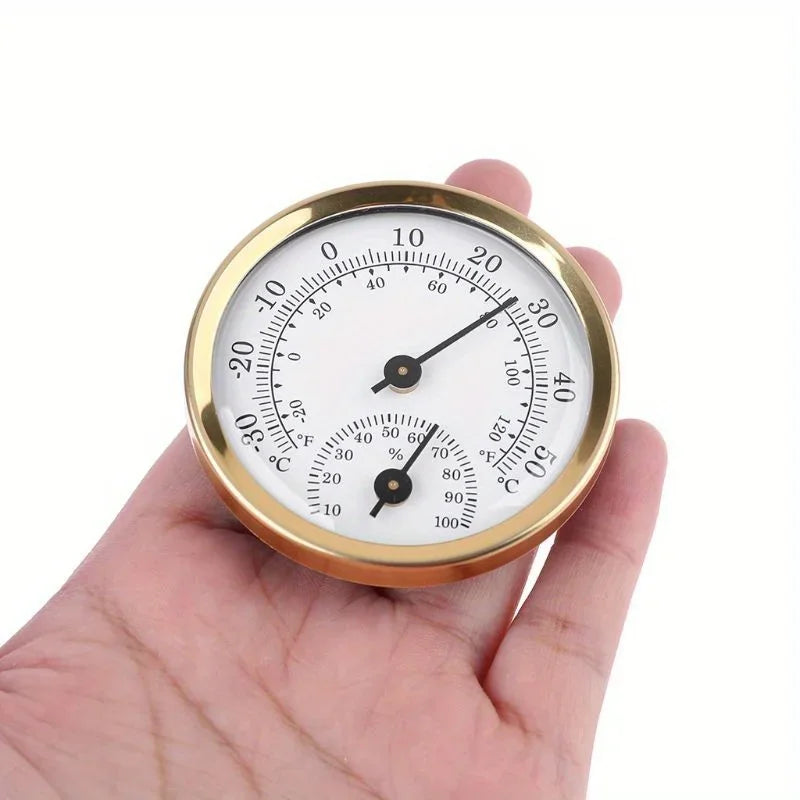 Mini 2 in 1 Thermometer Hygrometer Wall Mounted Mechanical Analog Temperature Gauge Humidity Meter Quake