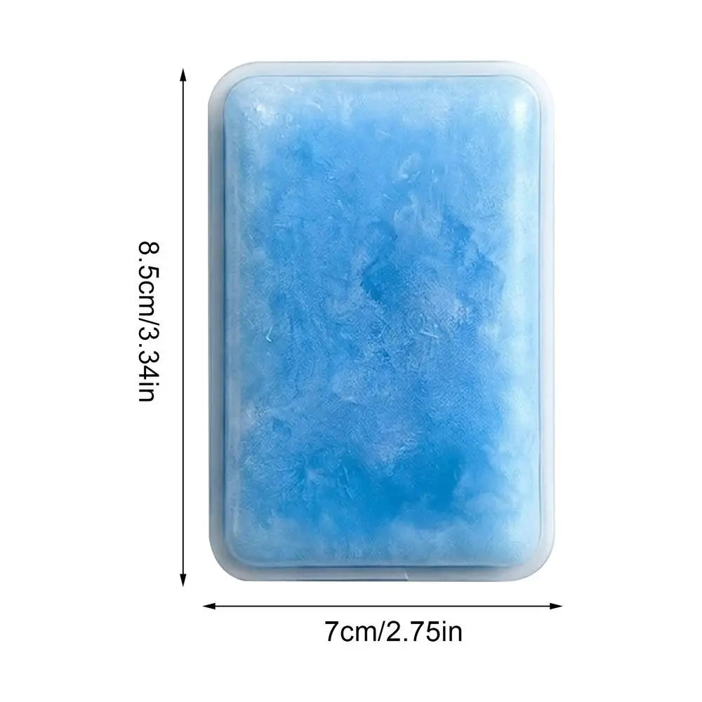 Cell Phone Cooling Pad Portable Reusable Soft Ice Pack Smartphone Back Cooler for Vlog Travel Home Office Camping Quake Blue