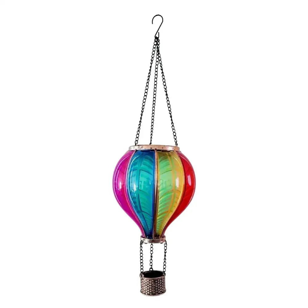 Waterproof Portable Decorative Hot Air Balloon Solar Lantern Lamp for Outside Garden Patio Balcony Pathway Walkway Lawn Porch Quake Multi