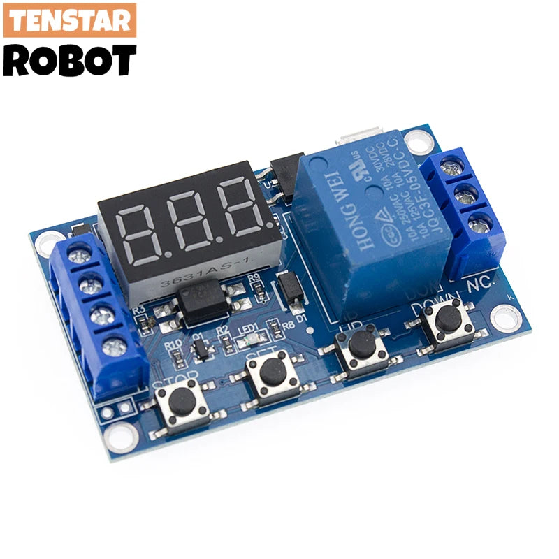 6-30V Relay Module Switch Trigger Time Delay Circuit Timer Cycle Adjustable 828 Promotion Quake