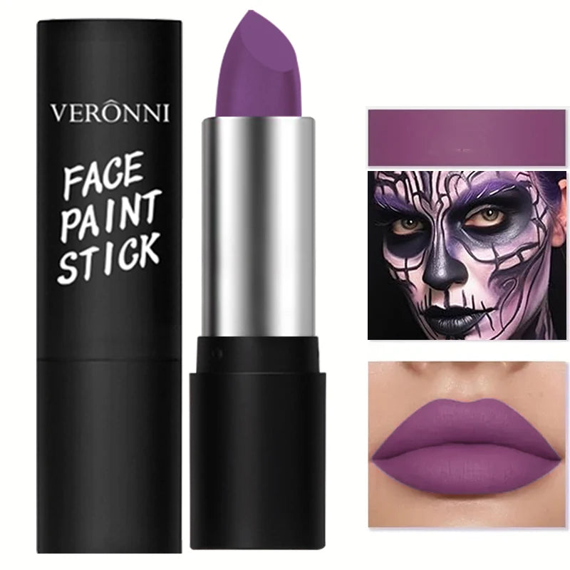 6 Colors Face Body Paint Stick Cream Eyeblack Tube Black Body Painting Blendable Sticks For Halloween Cosplay Joker Paint Makeup Quake 06