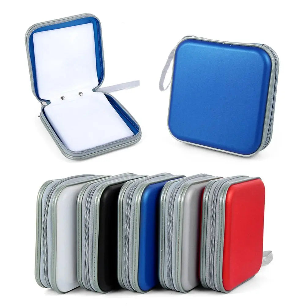 40 Disc Bags Wallet Album Holder Double-side Storage Sleeve CD DVD Case Organizer Quake