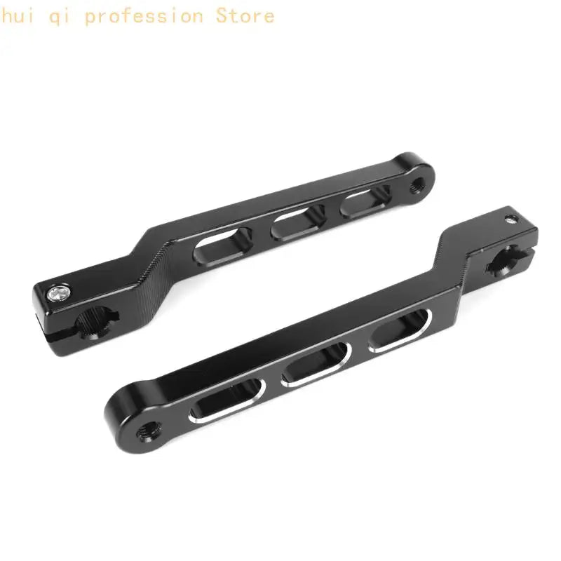 Motorcycle Gear Linkage Lever Pair, Machined Metal Arms, Cutout Arm Design and Splined Mounting Structure for Service H8WE Quake Black CN