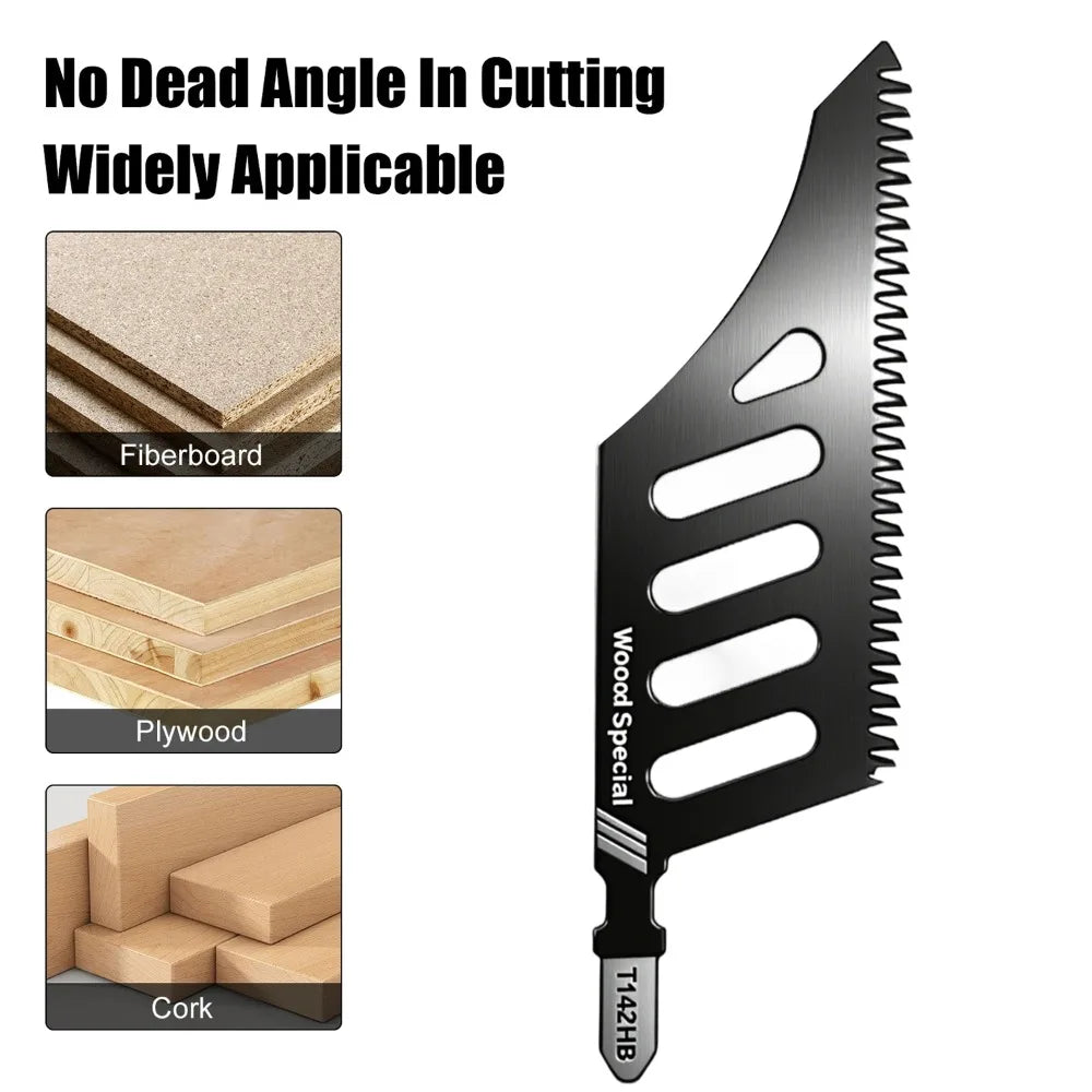 Carbon Steel Scroll Saw Blade T-Shank Fine Coarse Teeth Saw Blade for Wood Aluminum Household Fast Tight Spaces Cutting Tools Quake