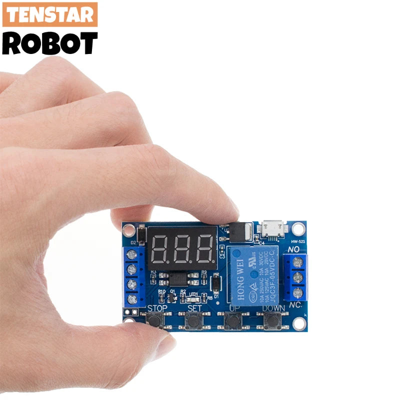 6-30V Relay Module Switch Trigger Time Delay Circuit Timer Cycle Adjustable 828 Promotion Quake