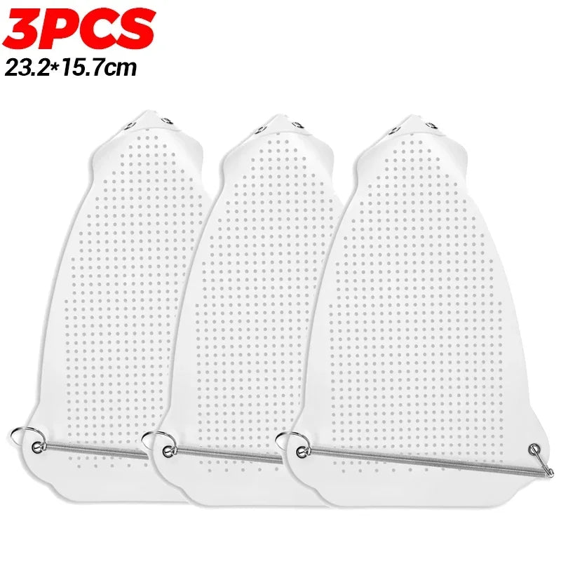 5/1PCS Anti Scorch Iron Shoe Cover Non Stick PTFE Protector Universal Home Iron Soleplate Easy Glide Laundry Ironing Products Quake 3PCS