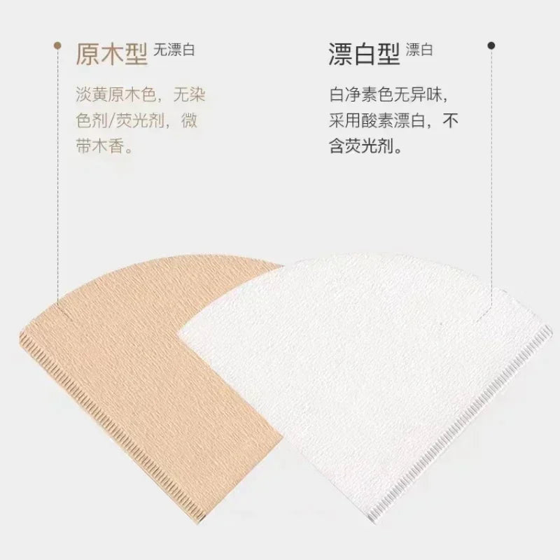 Coffee filter paper cone handmade coffee drip filter coffee filter paper VCF-01/02 Quake