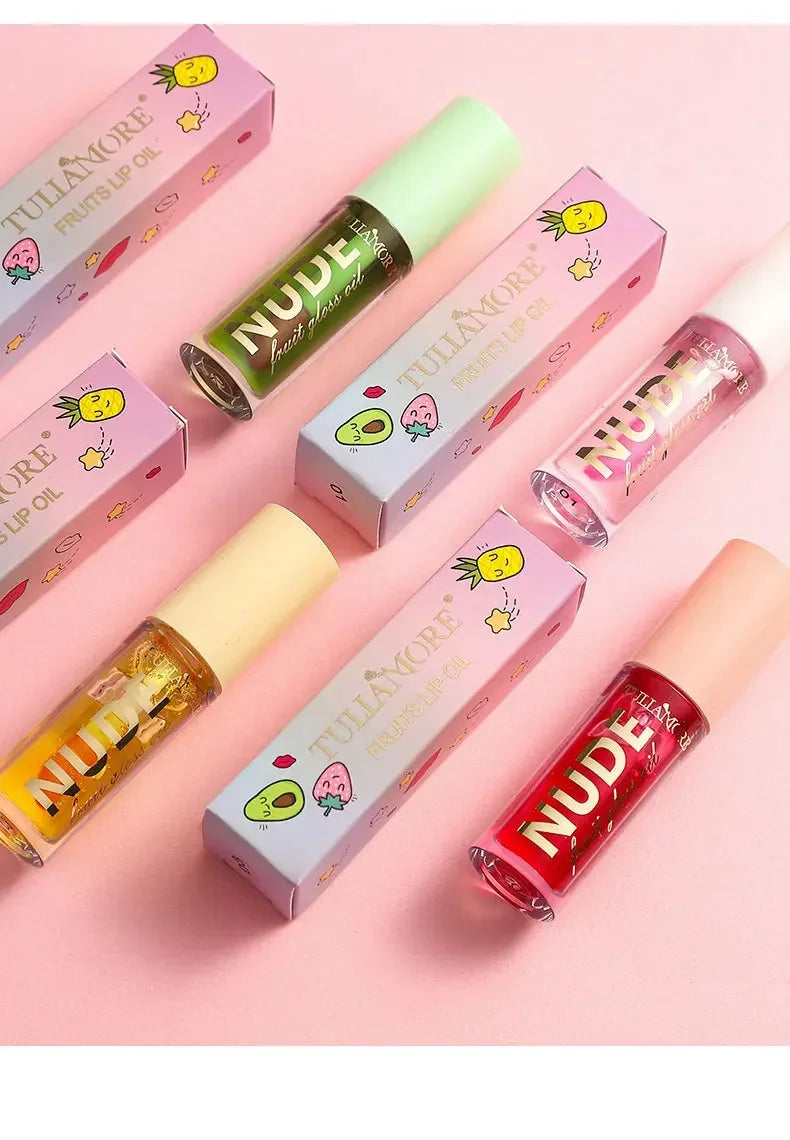 Nude Lip Gloss, Mirror Pearl Lip Gloss, Moisturizing Candy Lip Stain, 4 Natural Shades, Sheer Lip Oil for Bare-Face Makeup Quake