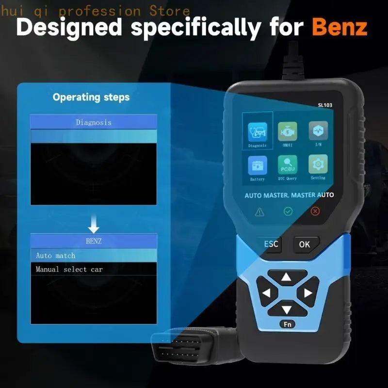 Advanced EOBD Reader Fault Code Rubber Live Variable Monitoring Dense Plan For DIY Car Repairs H8WE Quake
