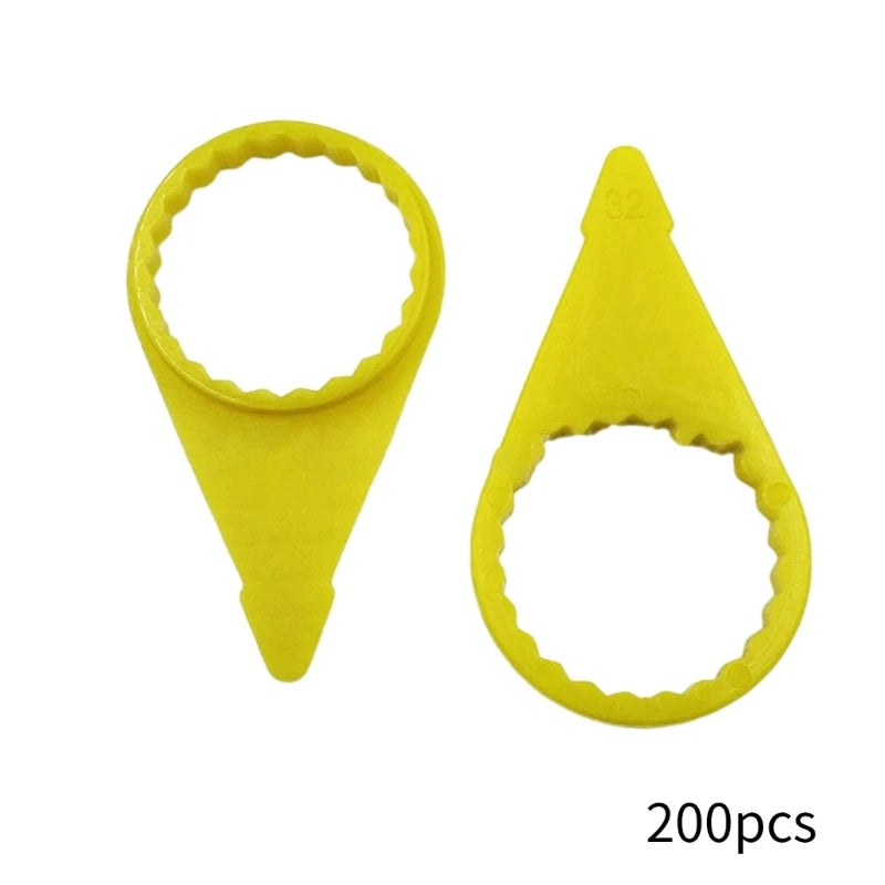 200Pcs Checkpoint Loose Wheel Lugs Nut Indicator for 32mm 33mm Nut HighsVisibility Yellow Wheel Check Indicator Quake 32mm