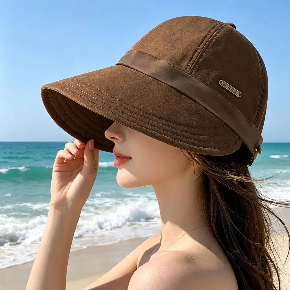 Quick Dry Hat Summer Empty Cap for Women Men Foldable Sunhat Outdoor Beach Fishing Hat Sunscreen Cap Adjustable Wide Brim Caps Quake