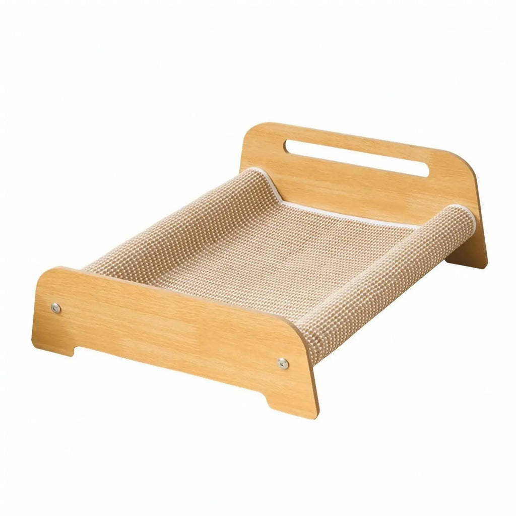 Elevated Cat Bed House with MDF Frame and Jute Mat for Cozy Cat Sleeping Perch Quake