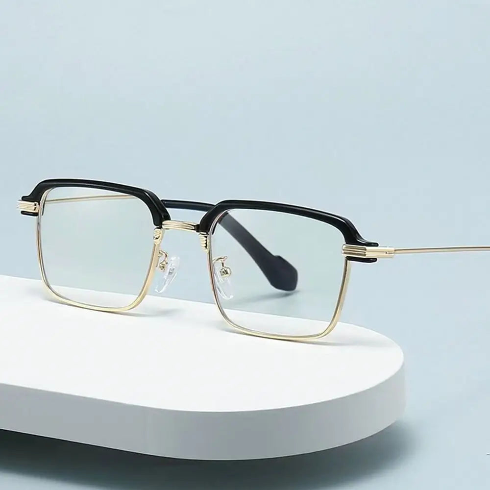 Anti-Blue Light Reading Glasses Fashion Classic Metal Half-frame Readers Eyewear Men Women Eye Protection Presbyopia Eyeglasses Quake